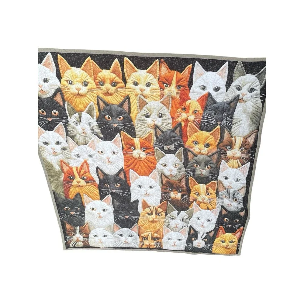 Cats Fur Parents Quilted Throw 80